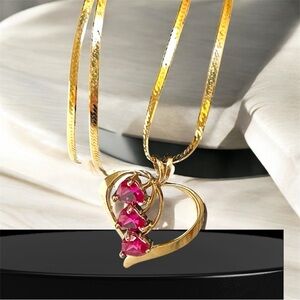 Elegant Gold Heart Necklace